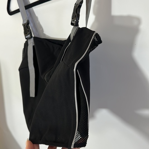 2pc Dollskill poster girl set reflective mesh inset biker shorts top - Picture 8 of 9